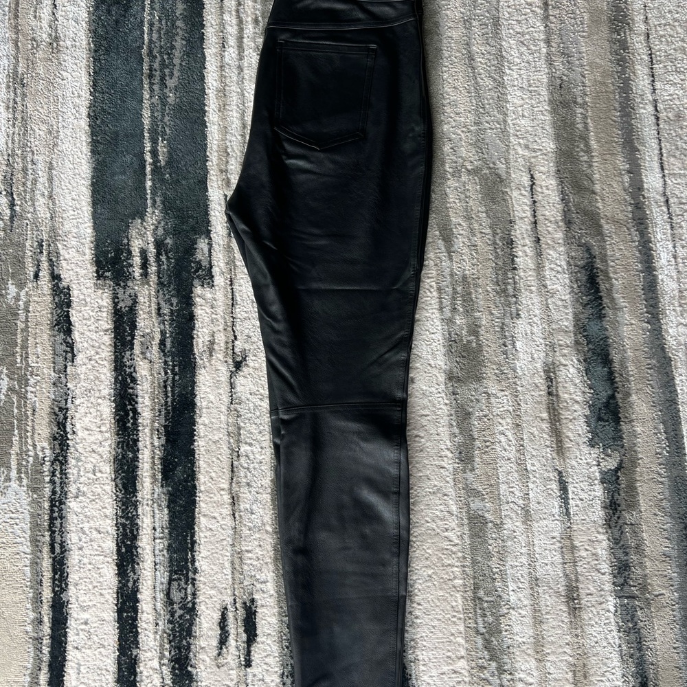 SPANX Faux Leather Jegging, Size Large